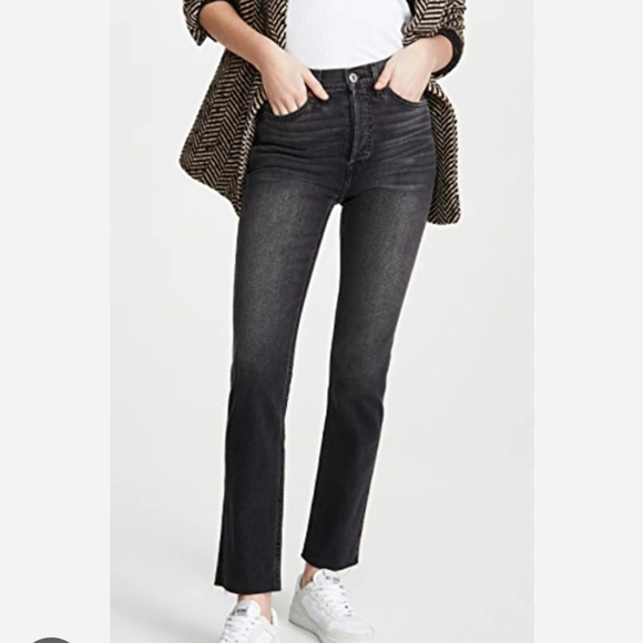 Re/Done Originals 80s Slim Straight Jeans in Black 26 (2) - Picture 10 of 16